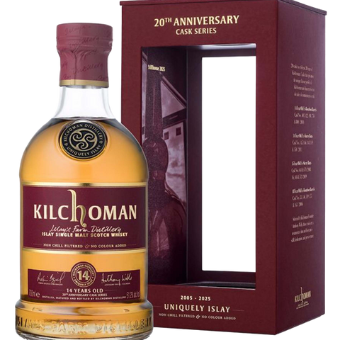 Kilchoman, 20th Anniversary, 14YO Ex-Bourbon Cask 51.2% 700ml