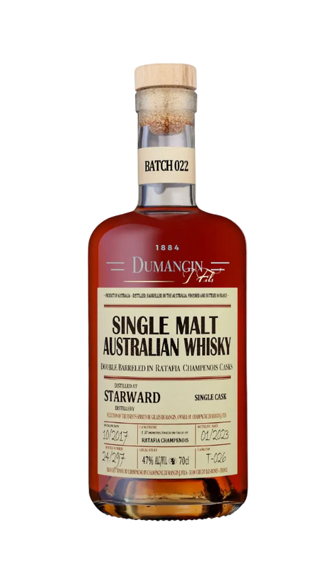 Dumangin Whisky Batch 022 Starward Australian Single Malt Whisky 2017 47% 700ml