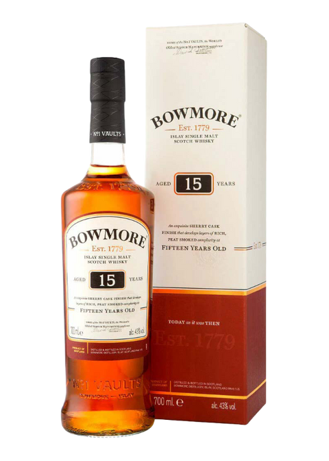BOWMORE ISLAY Sherry Cask 15YO Whisky 700ML
